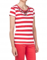 Red striped t-shirt