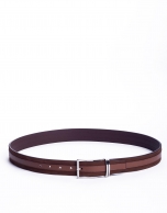 Suede and napa belt