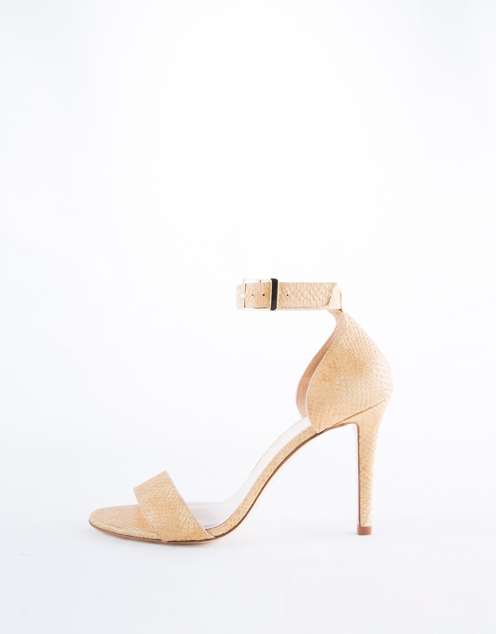 Camel embossed snakeskin Cairo sandals