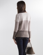 Brown degradé sweater