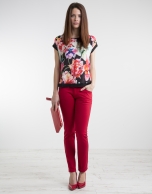 Camiseta estampado floral