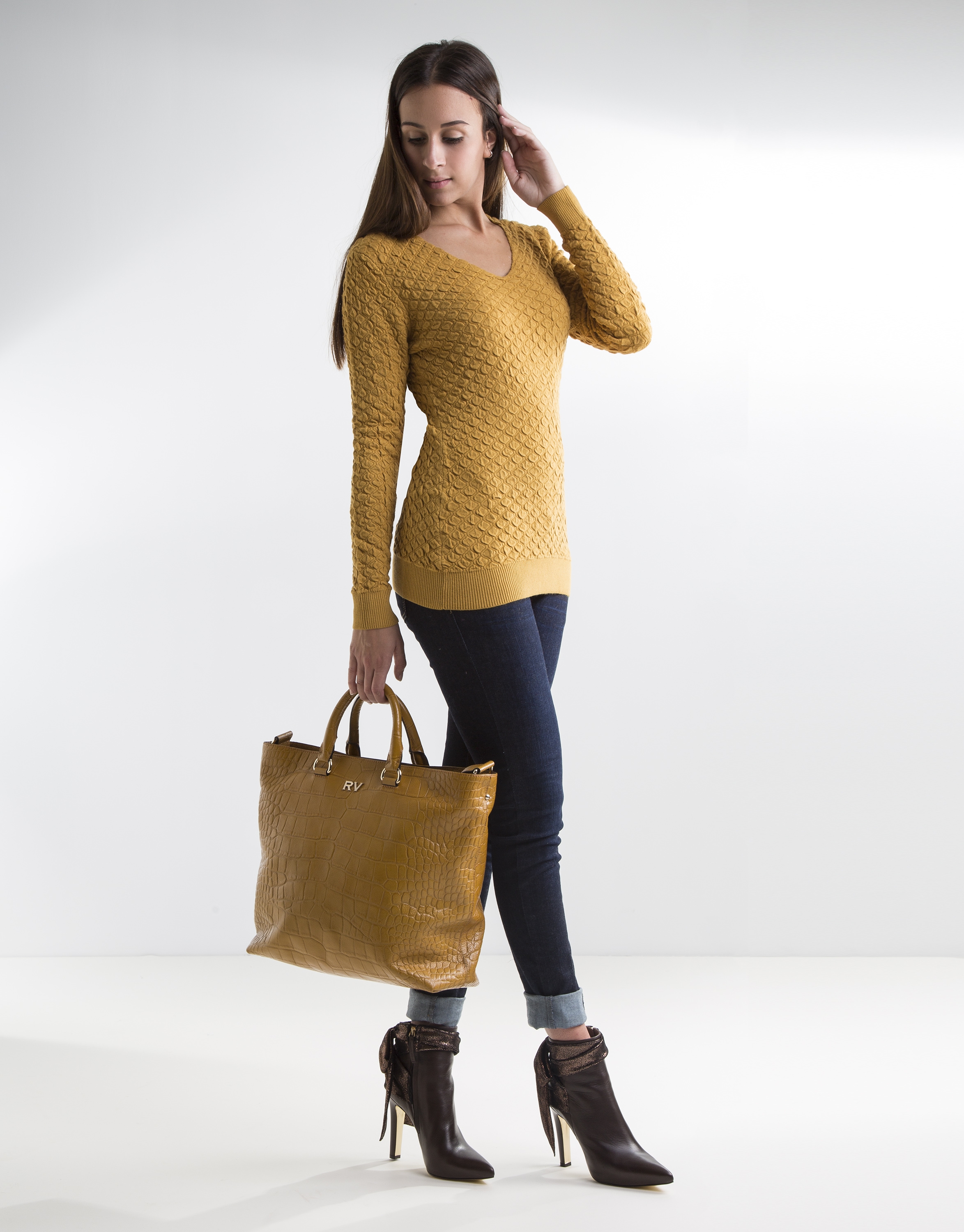 Mustard knit sweater