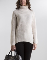 Beige turtle neck sweater