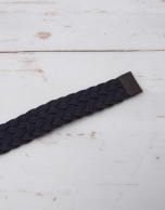 Braided leather belt