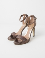 Ochre leather MUNICH sandal