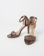 Ochre leather MUNICH sandal