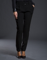 Black pants with trim