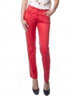 Red straight pants