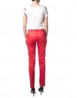 Red straight pants