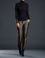 Jacquard ankle-length pants 