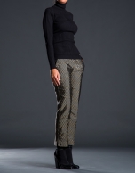 Jacquard ankle-length pants 