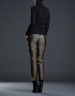 Jacquard ankle-length pants 