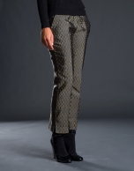 Jacquard ankle-length pants 