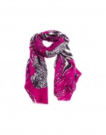 Foulard print animal fucsia