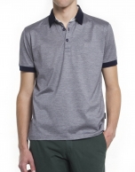 Pin-striped polo shirt 