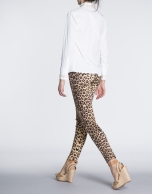 Pantalón strech elástico animal print.