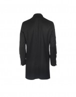 Wool and cashmere black coat