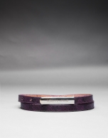 Narrow purple belt