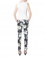 Straight floral print pants