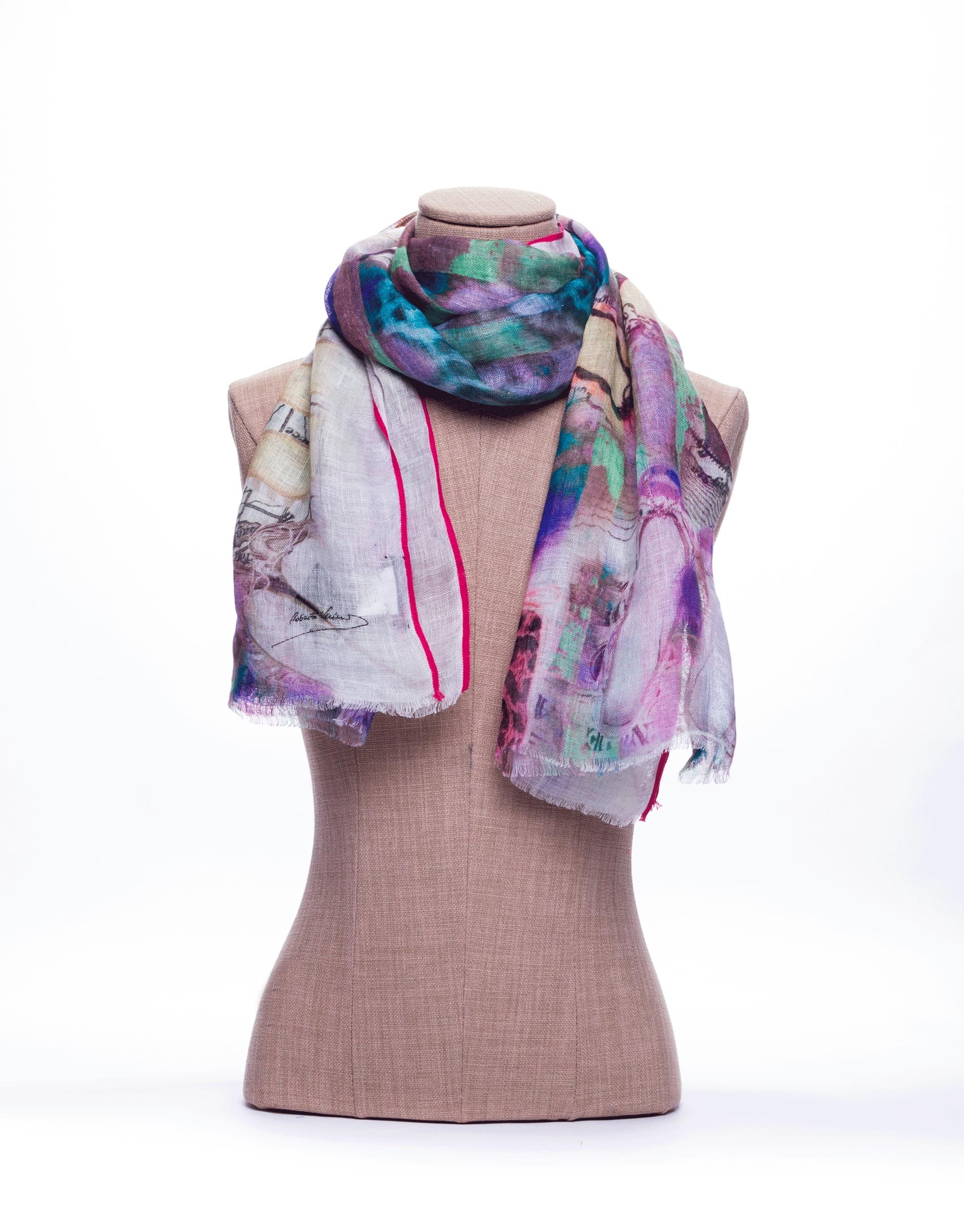 Ballerina print scarf 