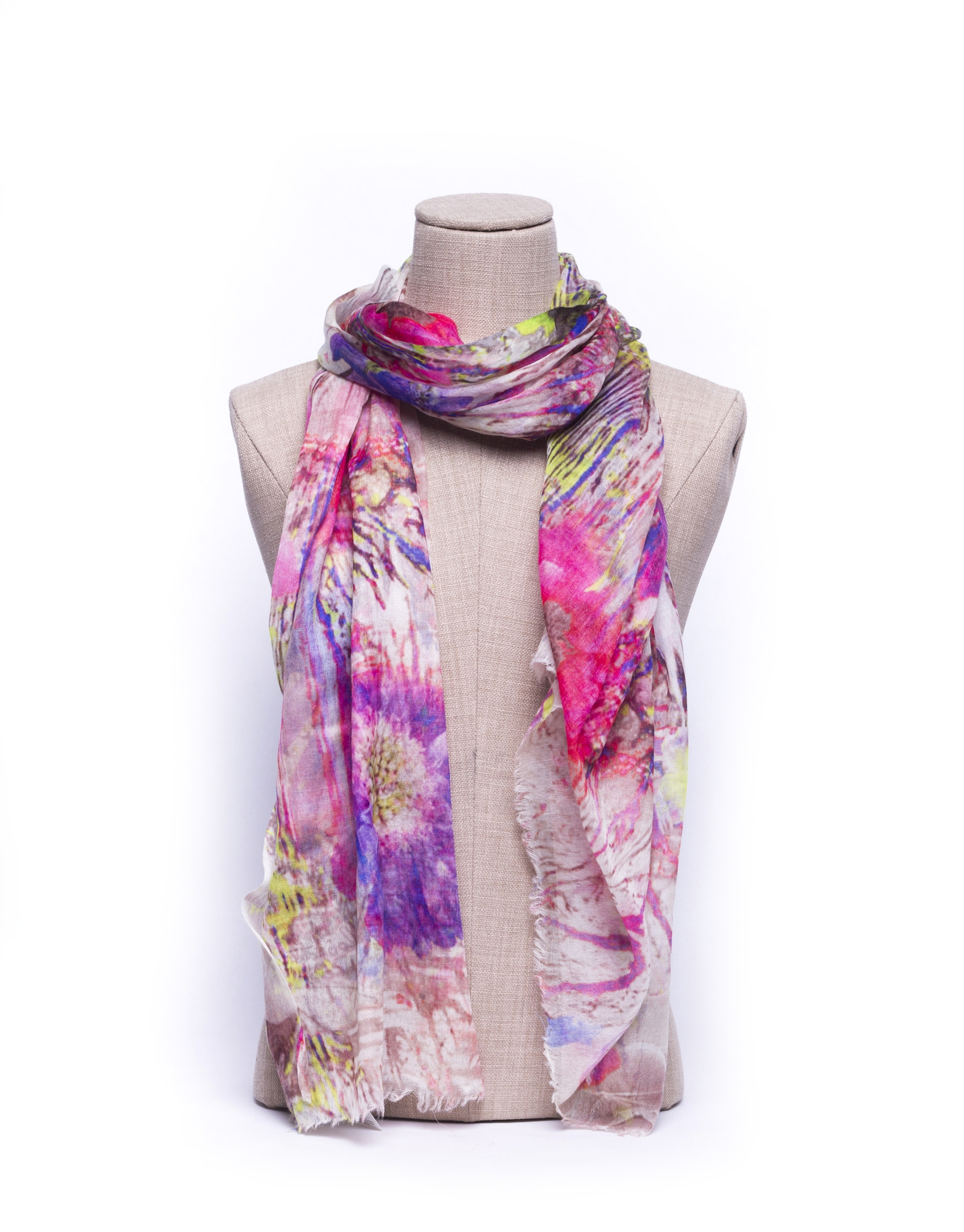 Foulard estampado floral multicolor