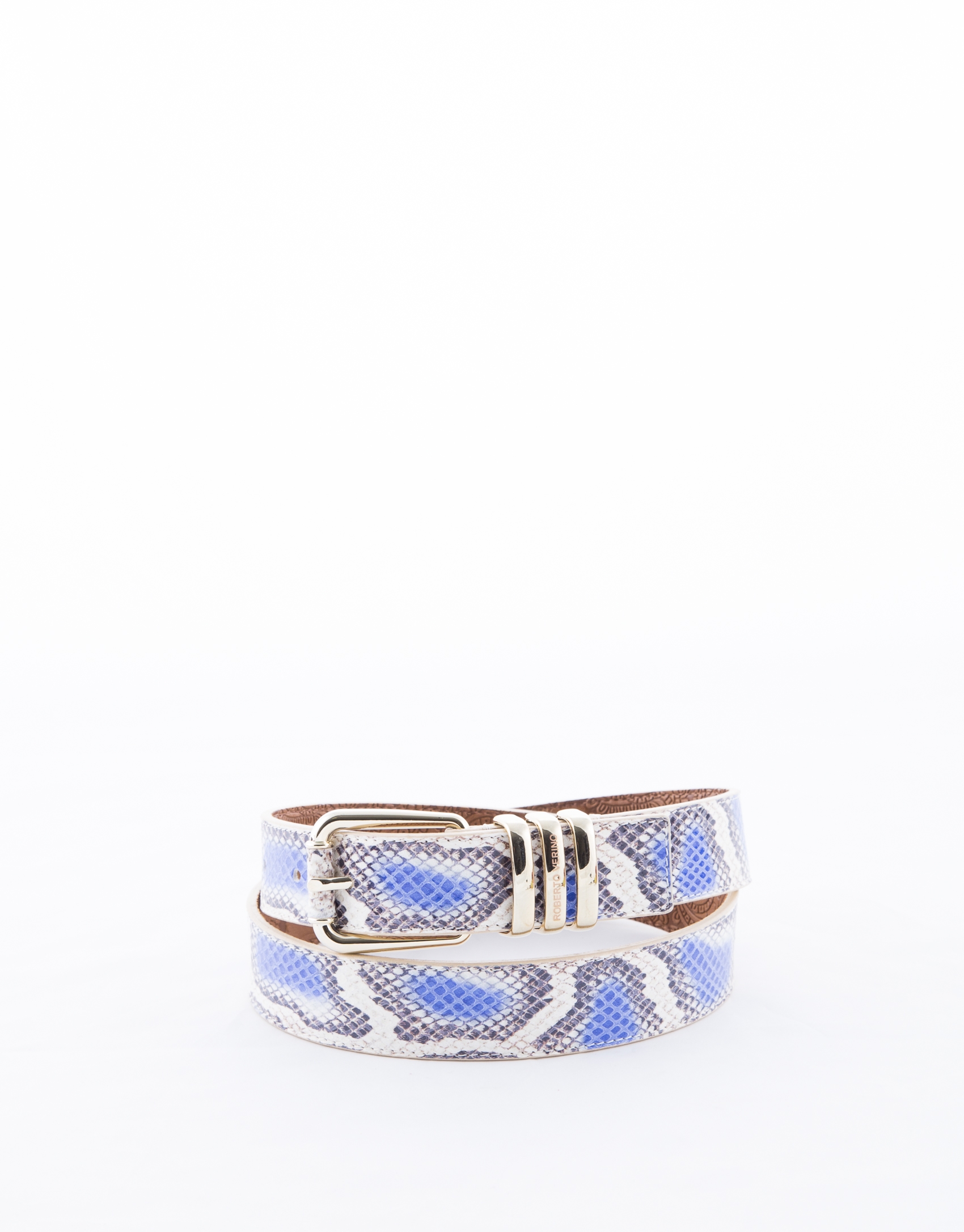 Blue snake belt