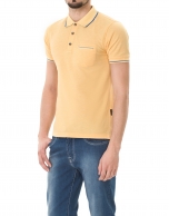 Mango mélange piqué polo