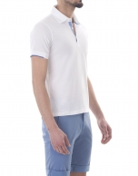 Polo jersey liso blanco