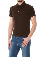 Chocolate brown polo sweater