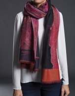 Foulard jacquard estampado cachemir