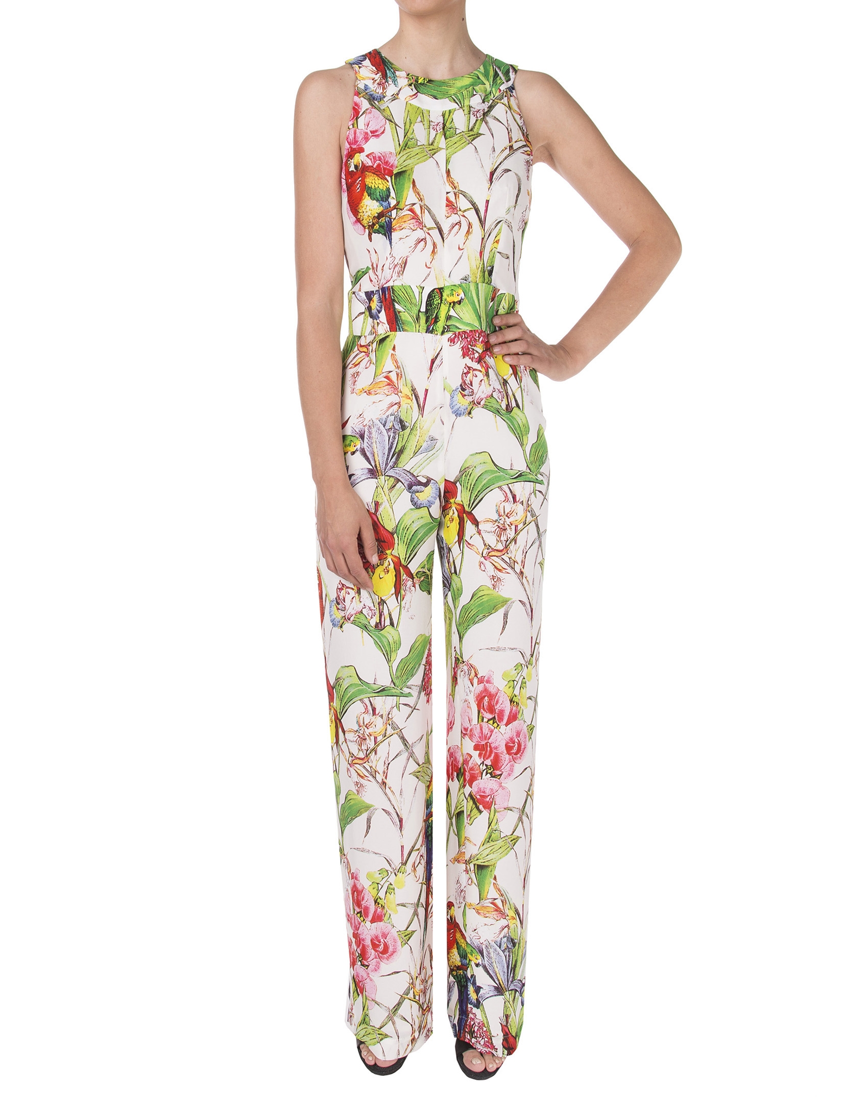 Parrot print jumpsuit