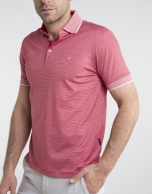 Polo milrayas rojo/blanco