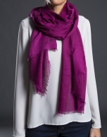 foulard liso berenjena