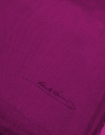 Plain aubergine foulard 