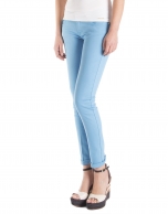 Turquoise blue straight pants