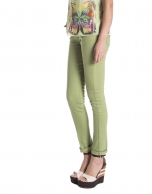 Green straight pants