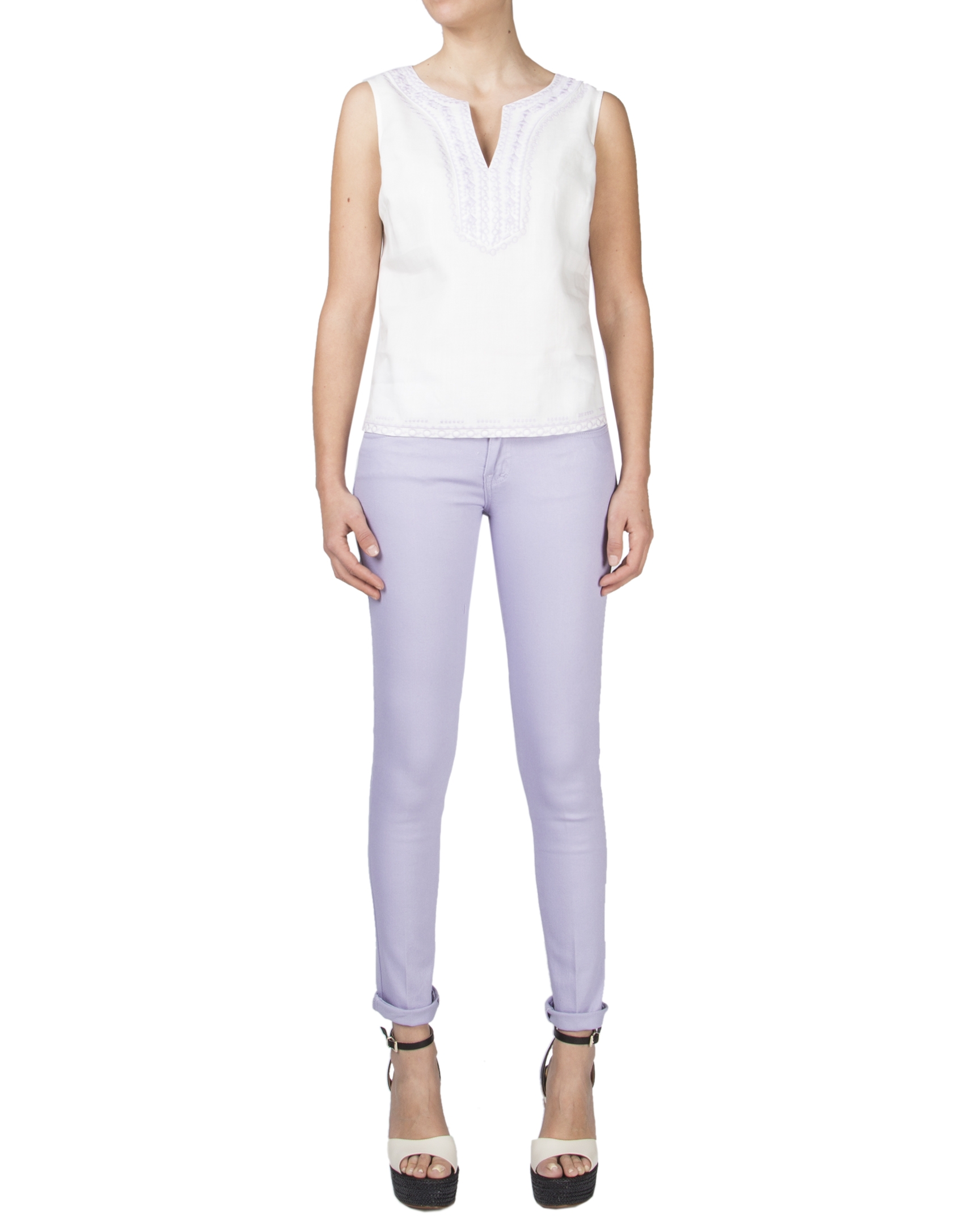 Lavender straight pants