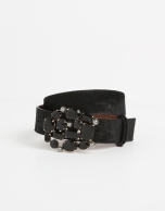 Black fur belt