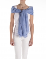 Foulard liso azul