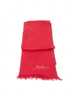 Plain red scarf