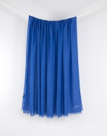 Plain blue scarf