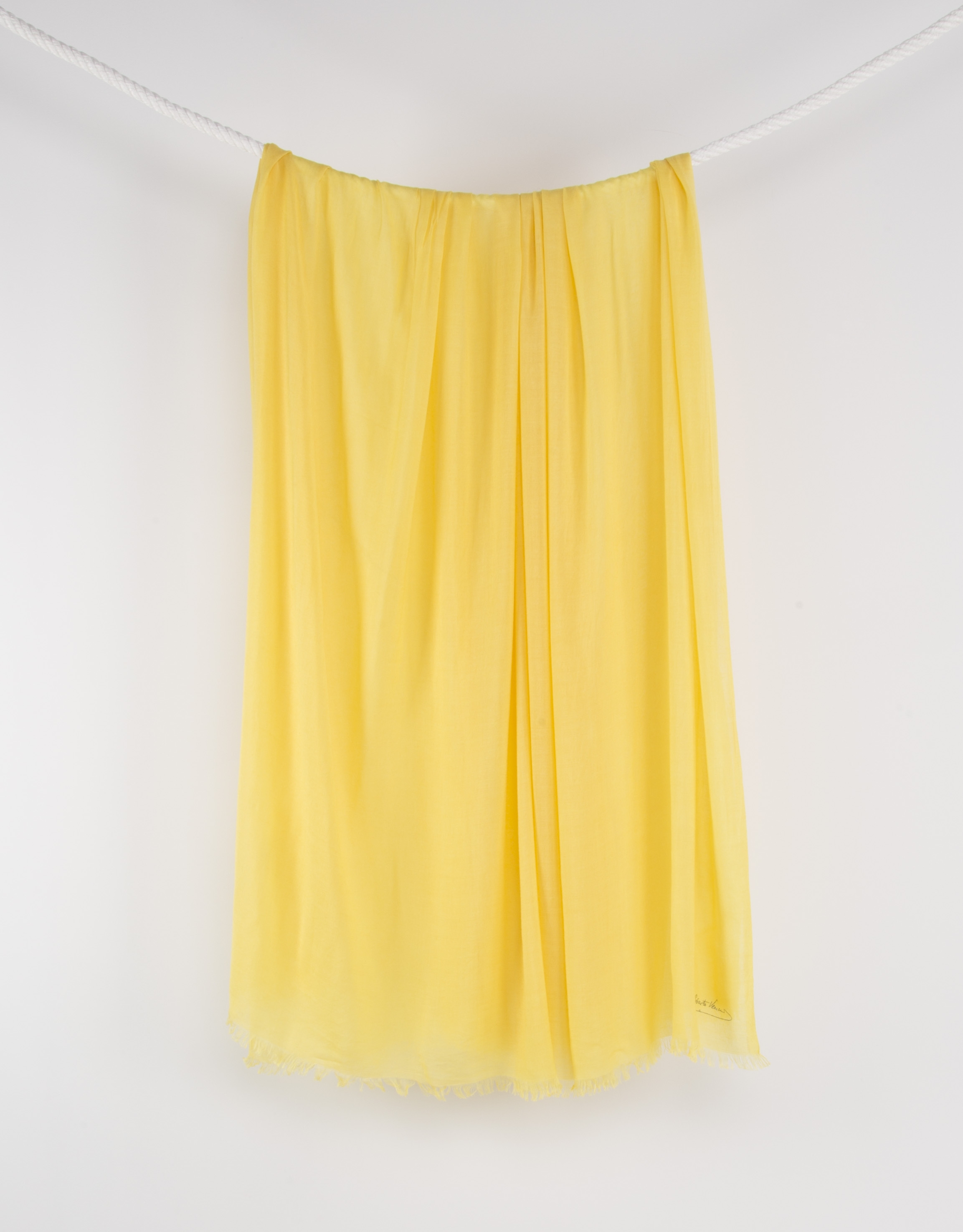 Plain yellow scarf