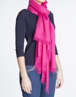 Foulard liso fucsia