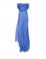 Plain blue scarf