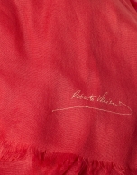 Foulard liso rojo