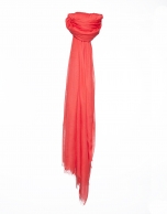 Foulard liso rojo