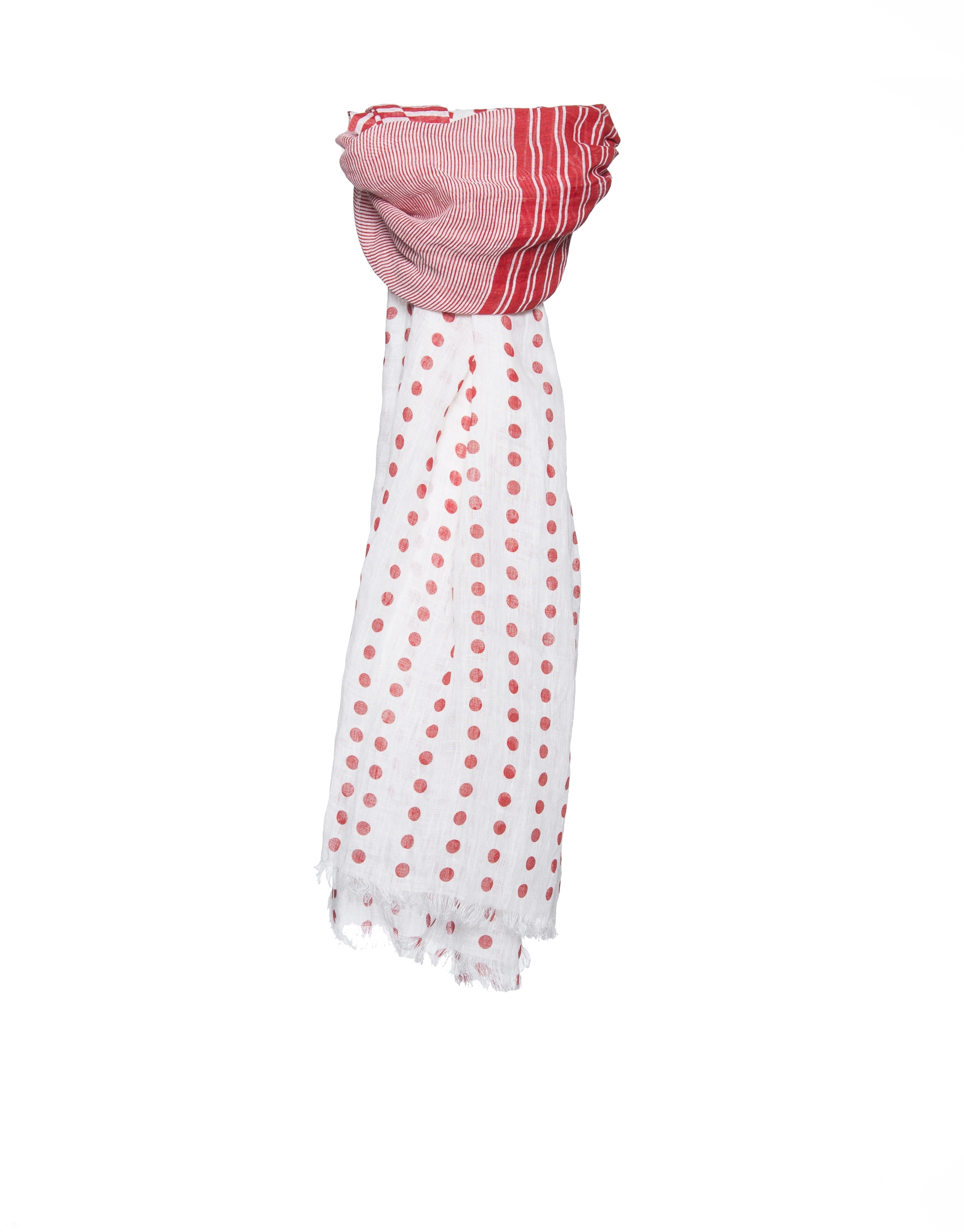 Red dotted scarf