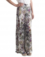 Geometric print wide pants