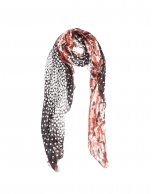 Dotted print scarf