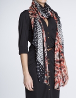 Foulard estampado topos